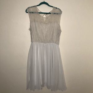 White lace summer dress